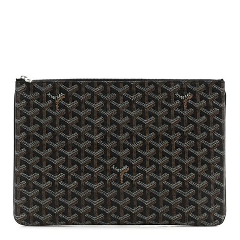 GOYARD Goyardine Senat MGM Pocket Black 